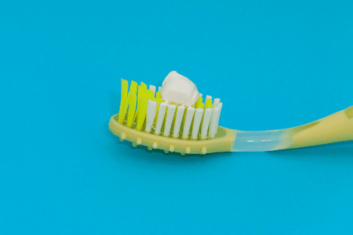 Toothpase on toothbrush